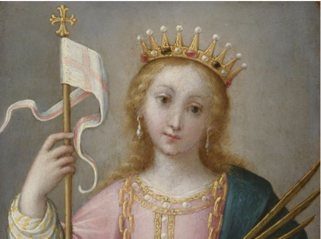 Saint Ursula (16th Century) by Giuseppe Cesari - Public Domain Catholic Painting