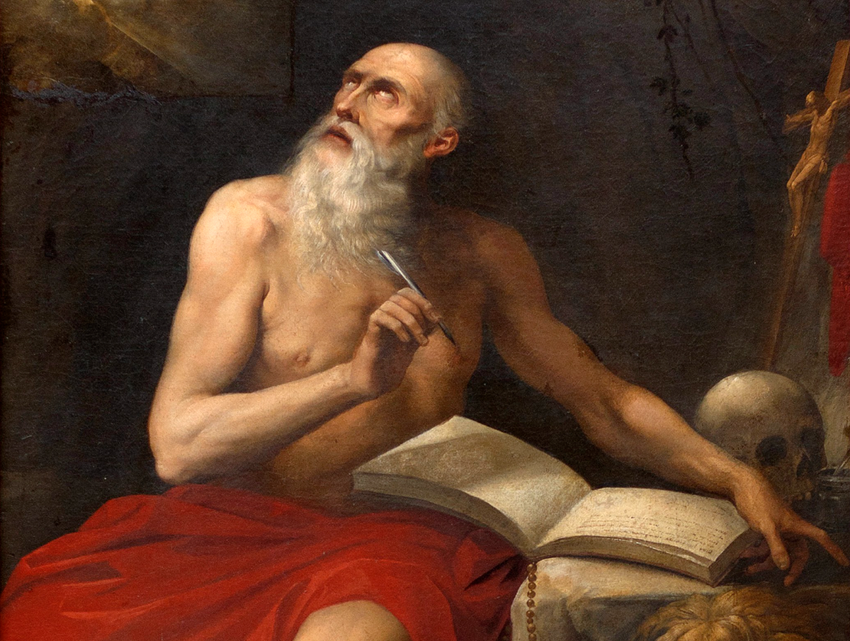 Saint Jerome (1600) by Giuseppe Cesari - Public Domain Catholic Painting