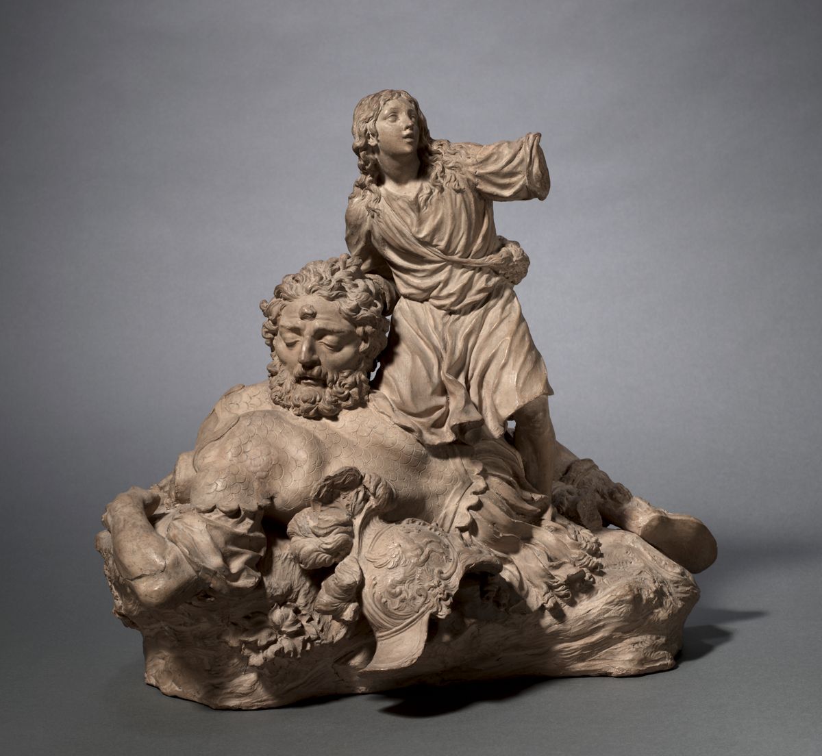 David Victorious over Goliath (1722) by Giovanni Battista Foggini - Catholic Stock Photo