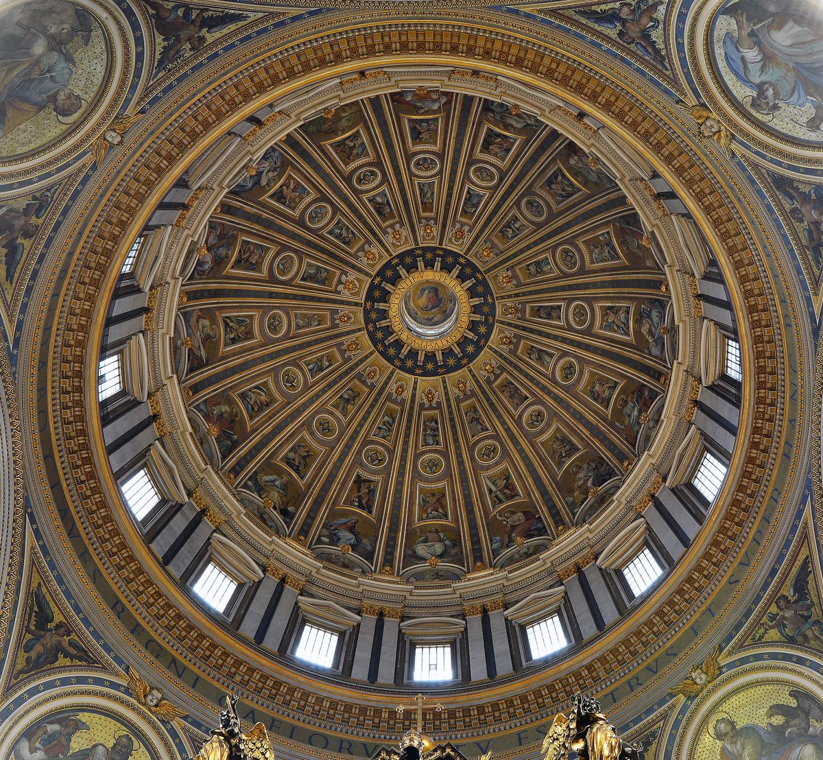 Saint Peter's Basilica Dome - Catholic Stock Photo