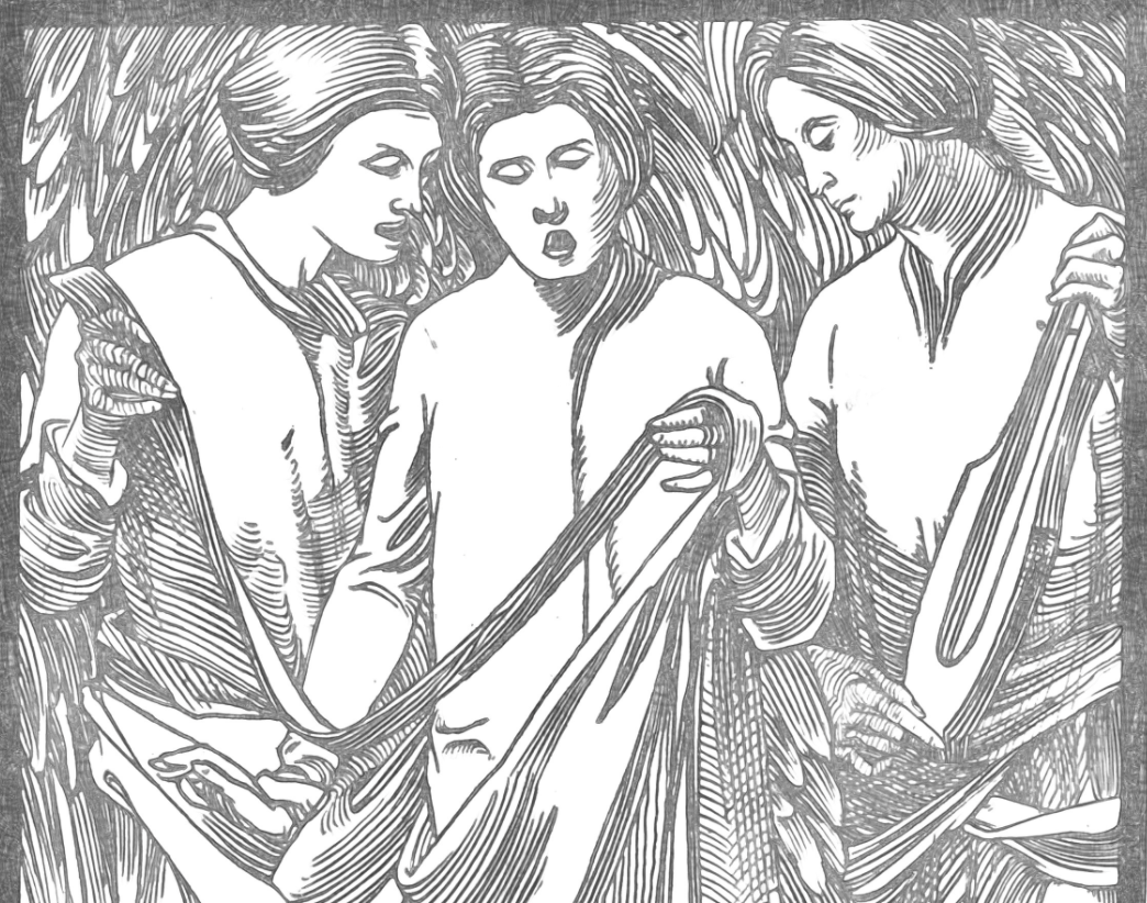 Chorus of Angels (1898) by Johannes Josephus Aarts - Catholic Coloring Page