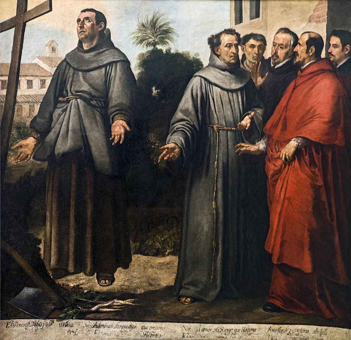 San Diego de Alcalá in Ecstasy Before the Cross (1645) by Bartolomé Esteban Murillo - Public Domain Catholic Painting