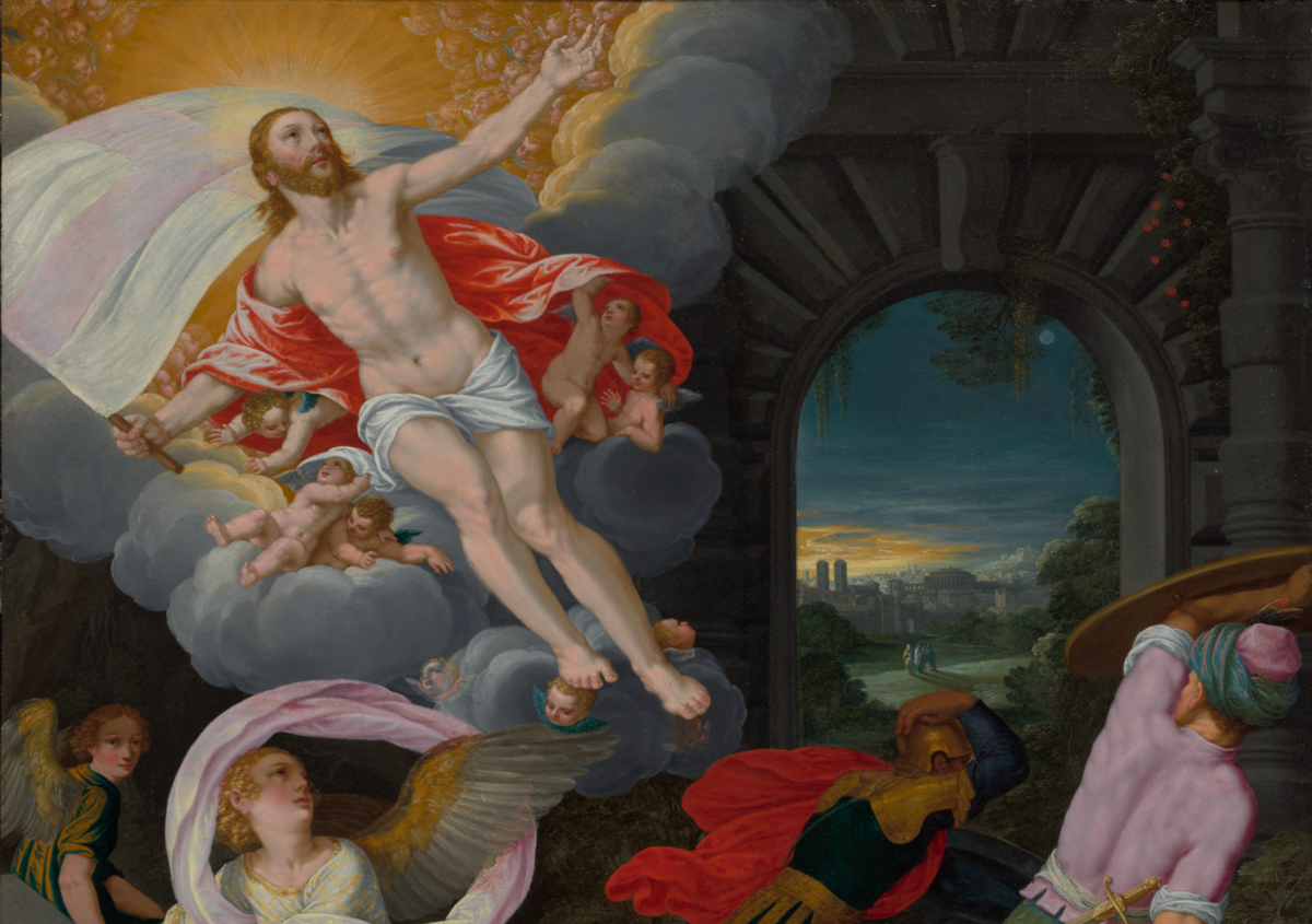 The Resurrection of Christ (1622) by Johann König - Public Domain Bible Painting