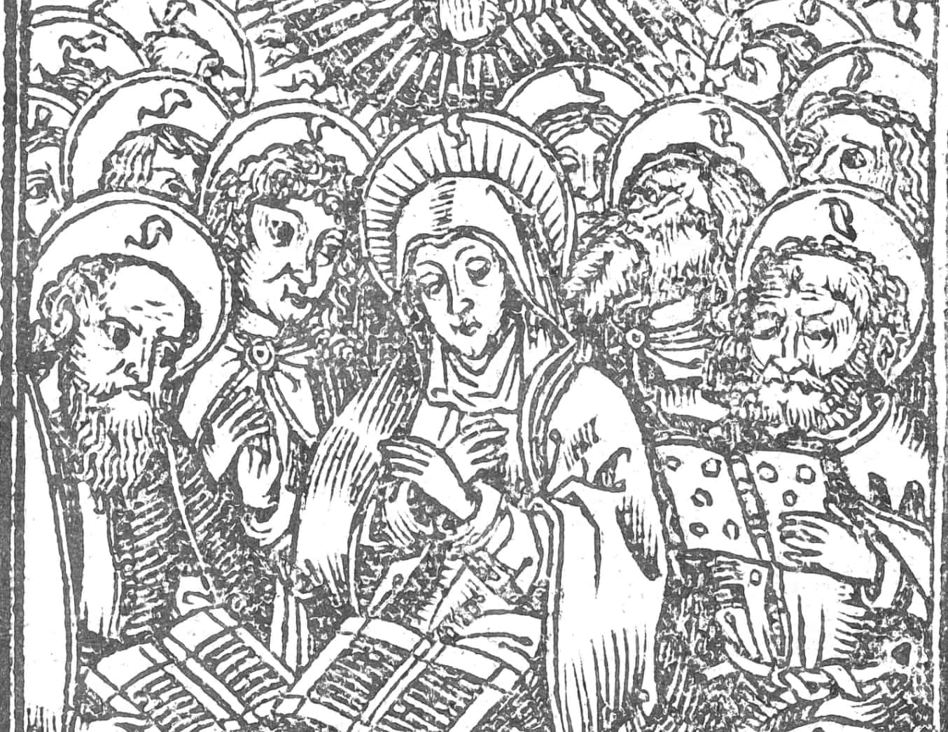 Pentecost (1503) - Bible Coloring Page