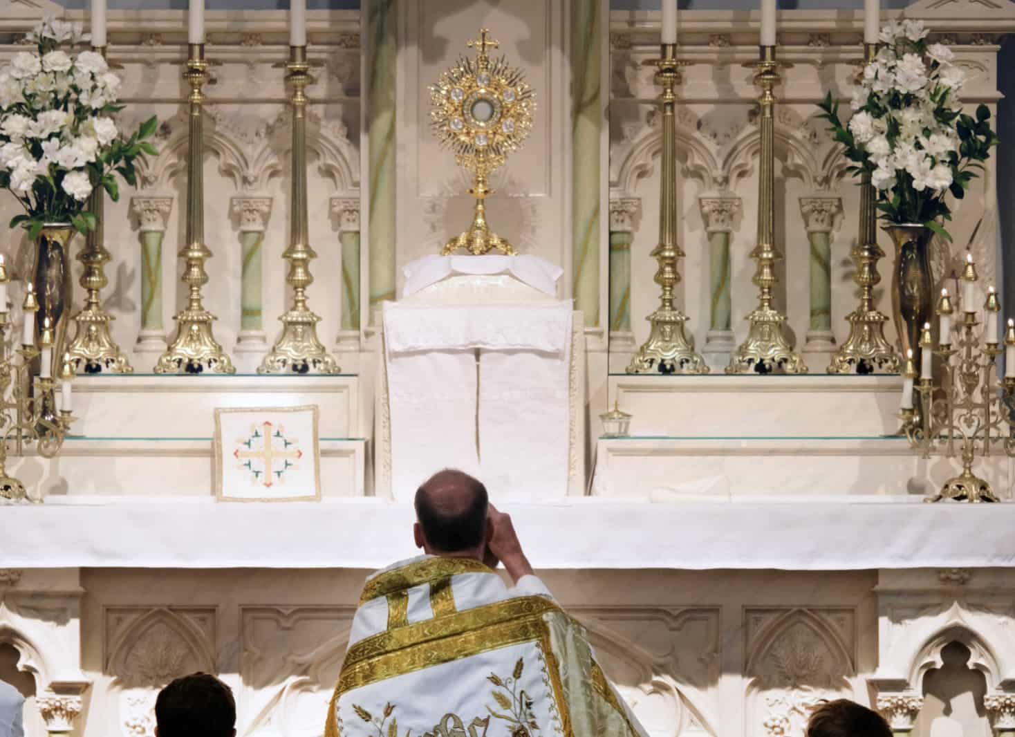 Benediction of the Blessed Sacrament (Virginia, USA) - Catholic Stock Photo