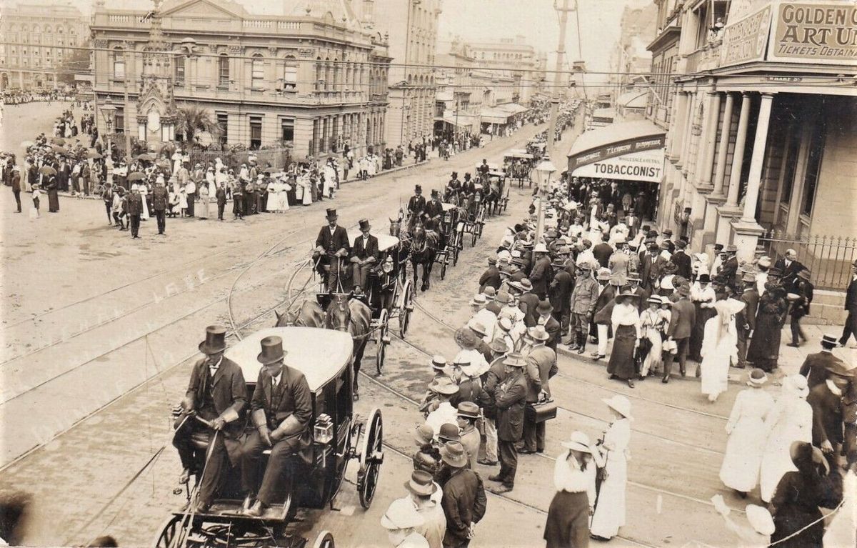 Funeral of Catholic Archbishop Robert Dunne in Brisbane (1917) - Catholic Stock Photo