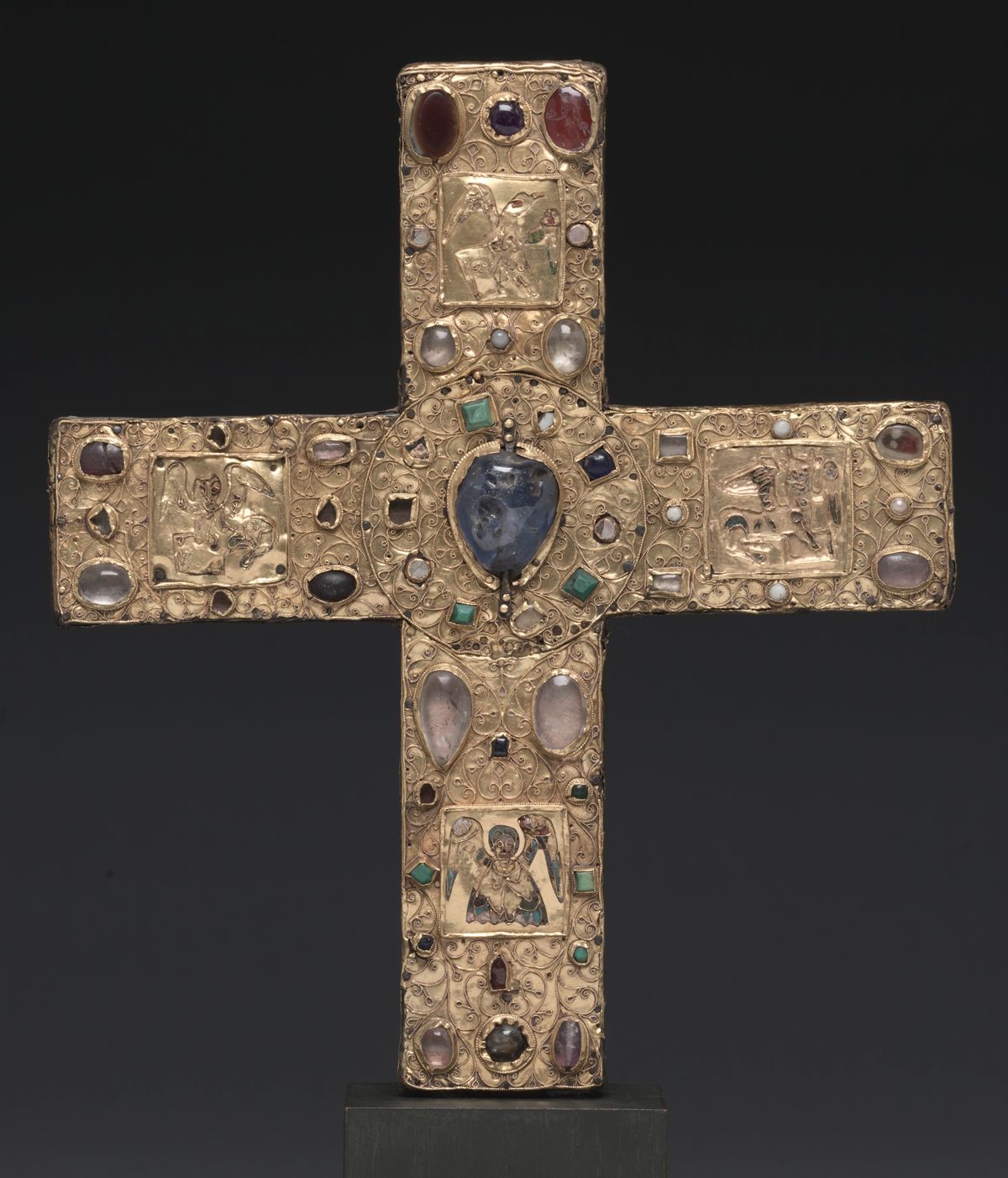 Ceremonial Cross of Countess Gertrude (1038, Germany) - Catholic Stock Photo