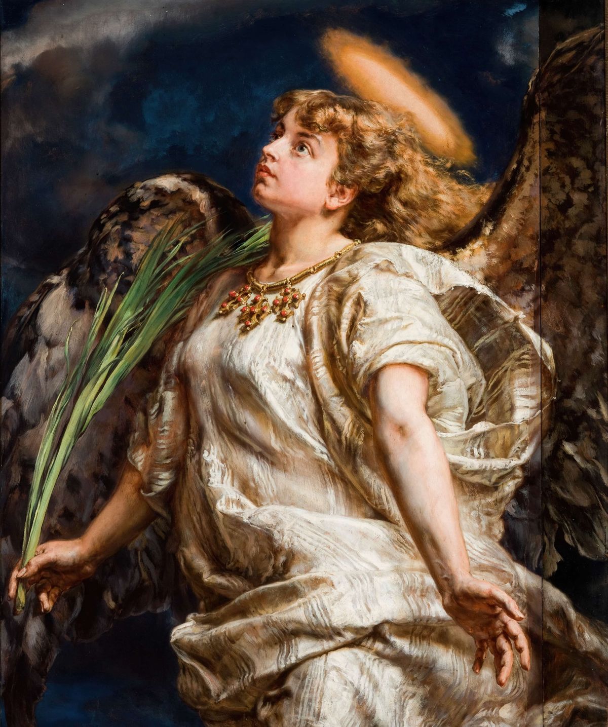 Song – Study for the Painting of Joan of Arc (1886) by Jan Matejko - Public Domain Catholic Painting