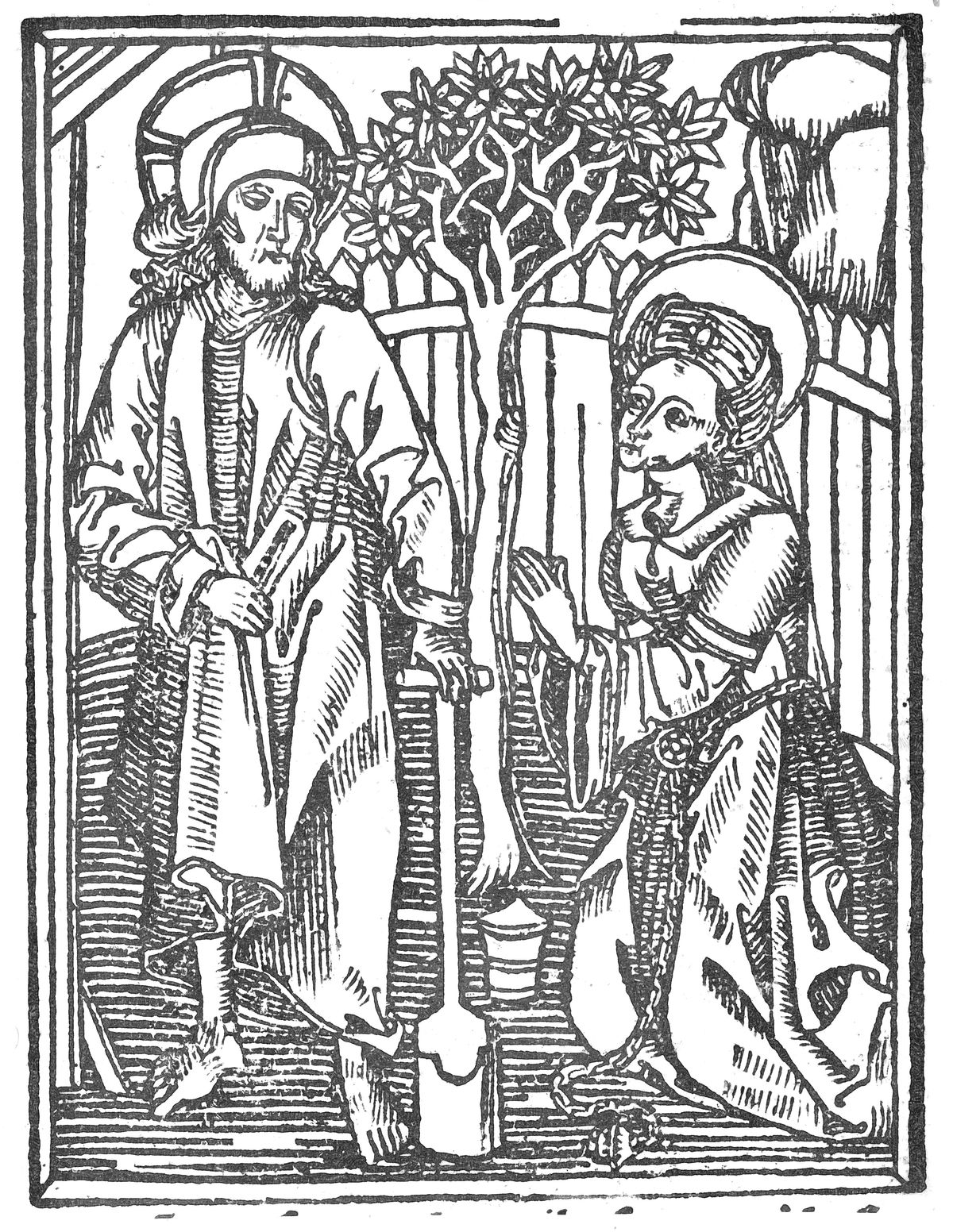 Noli Me Tangere (1503) by Master of Delft - Bible Coloring Page