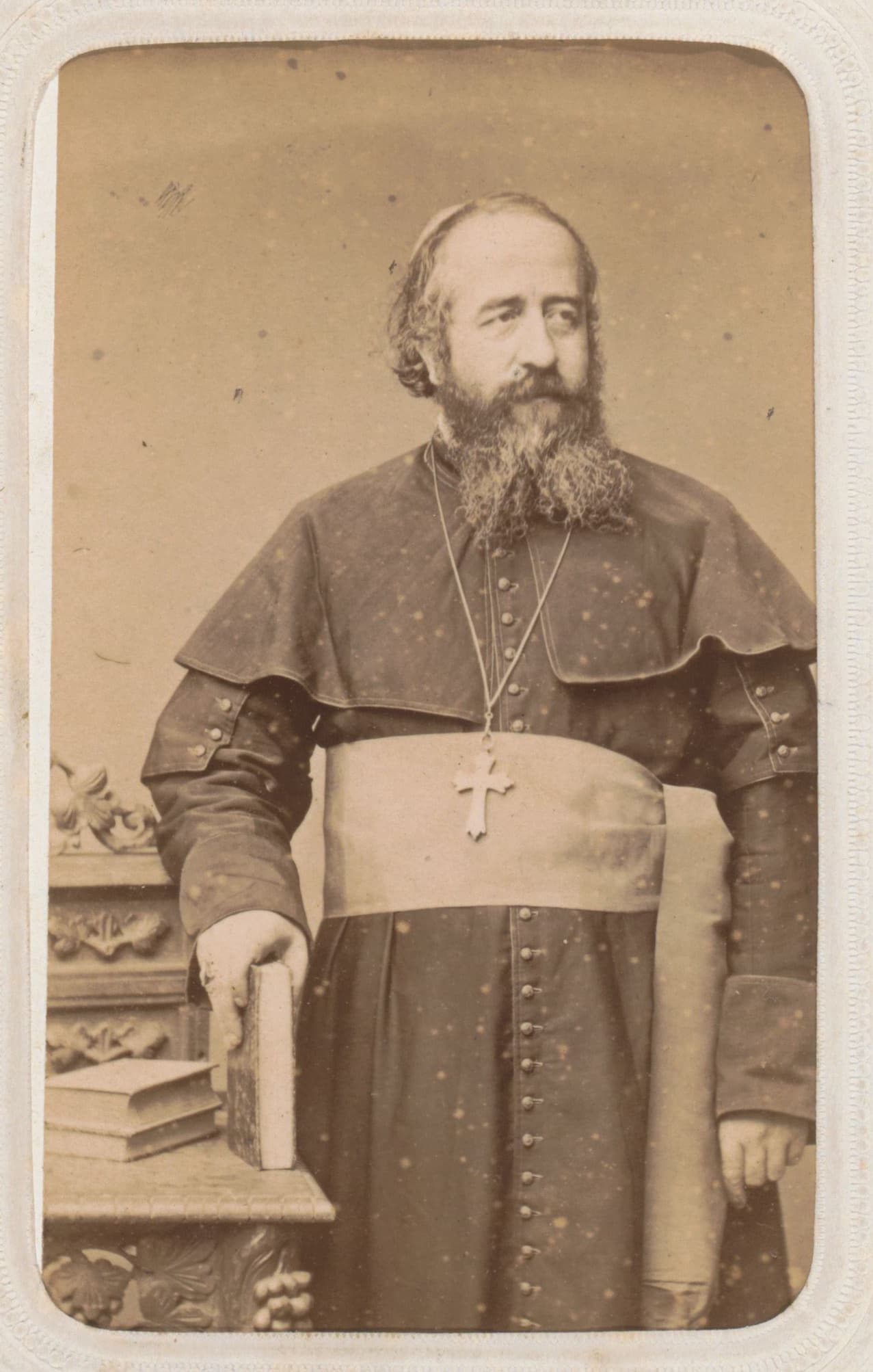 Portrait of a Cleric (1870-1894) - Catholic Stock Photo
