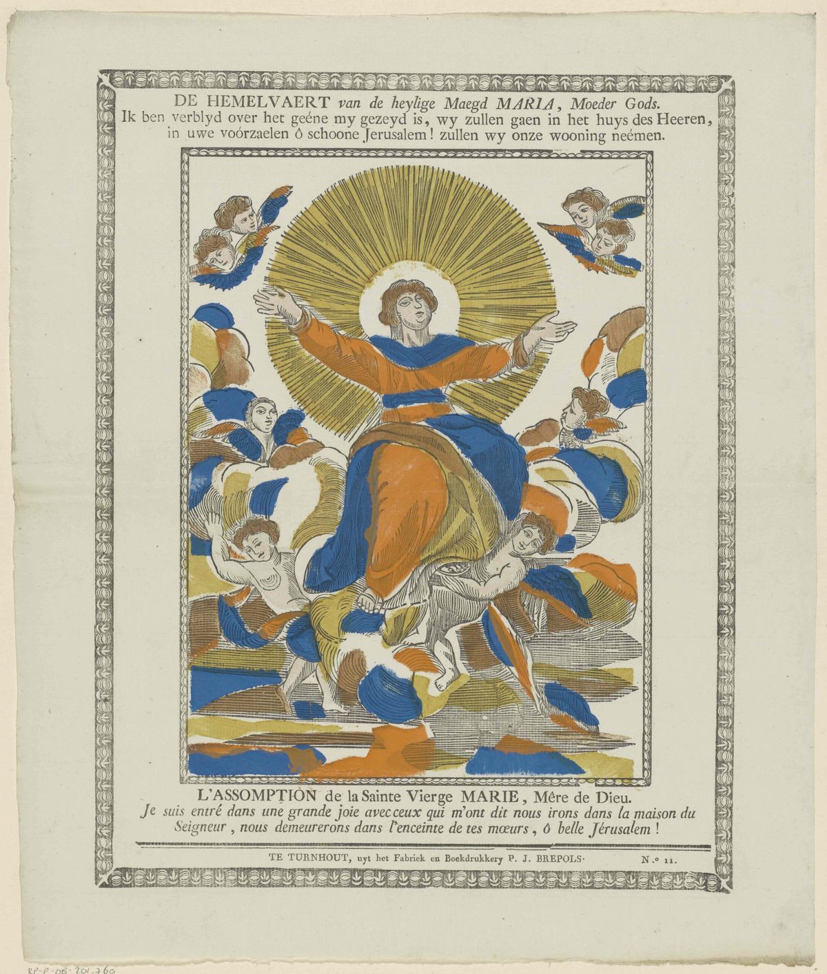 The Assumption (1800–1833) by Philippus Jacobus Brepols - Public Domain Catholic Painting