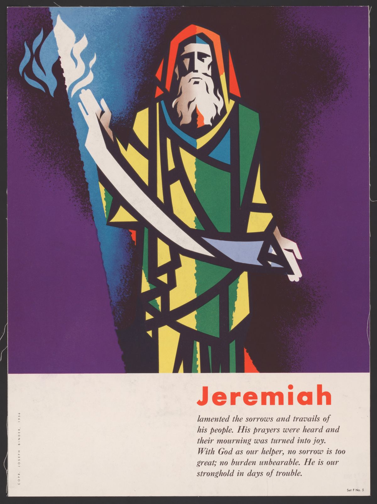 Jeremiah (1956) by Joseph Binder - Public Domain Bible Painting