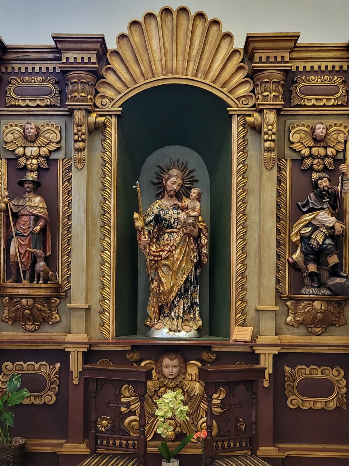 Saint Joseph Altar inside Saint Thomas Aquinas Church (Avondale, AZ) - Catholic Stock Photo