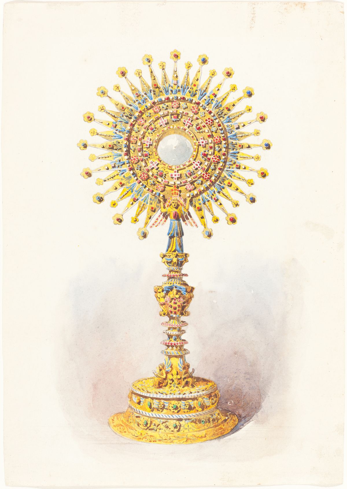 A Monstrance (1860) by Anonymous - Public Domain Catholic Painting