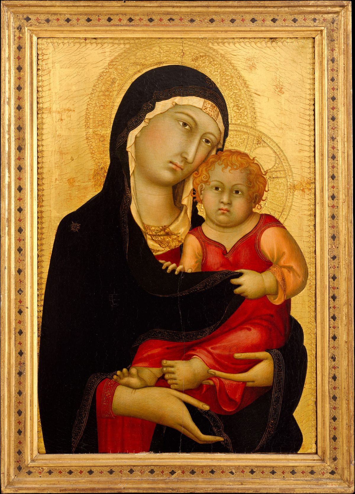 Madonna and Child (1326) by Simone Martini - Public Domain Catholic Painting
