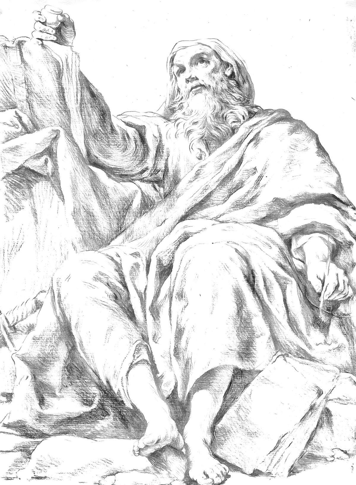 Saint Paul (1720–1730) by Giuseppe Maria Crespi - Catholic Coloring Page