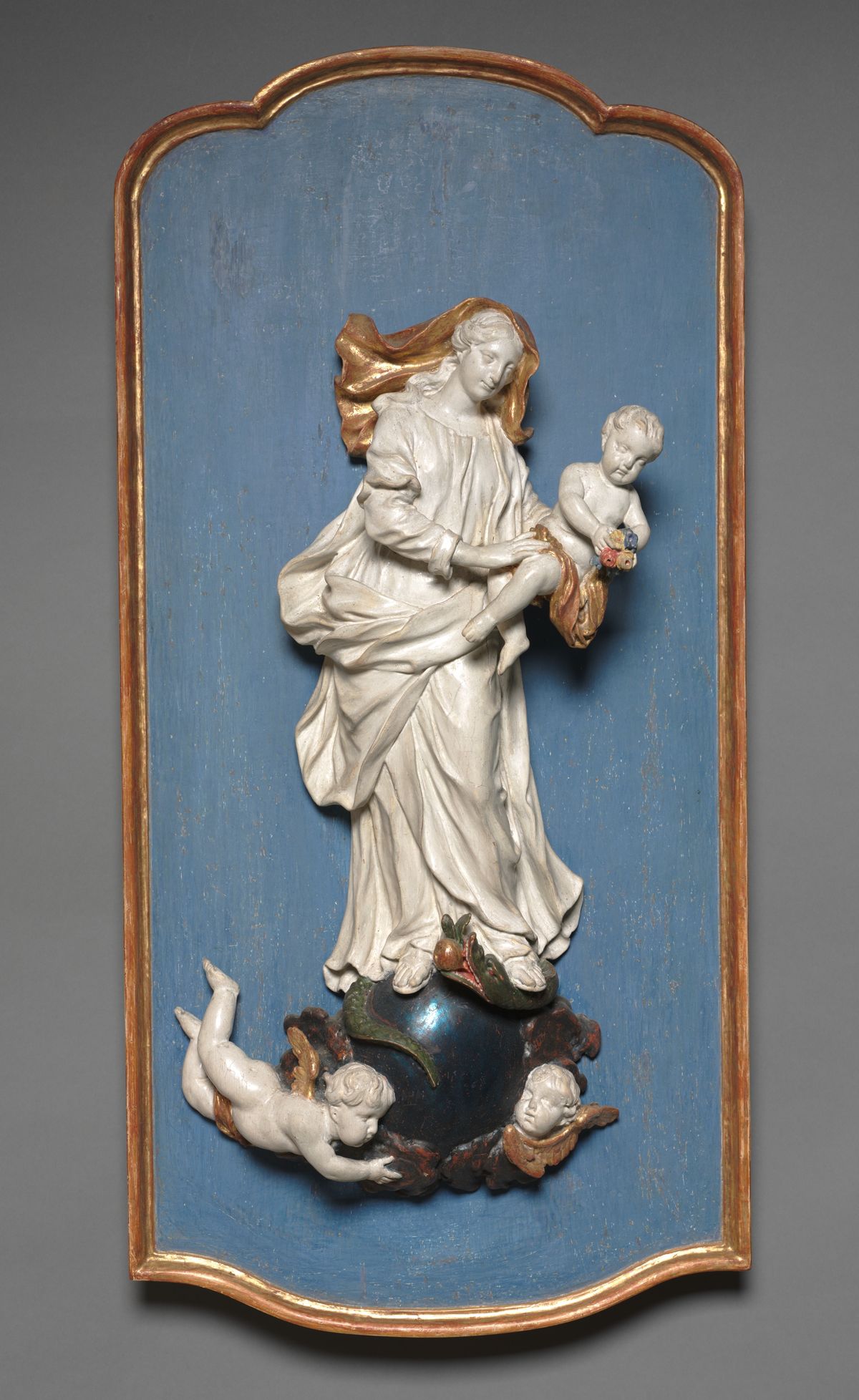 The Immaculate Conception Statue (1765, Germany) - Catholic Stock Photo