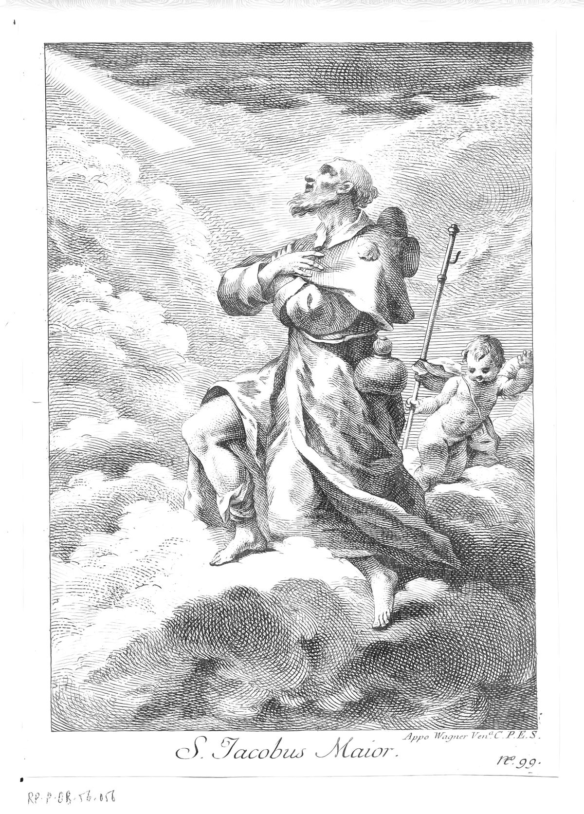 James the Great (1739–1780) by Joseph Wagner - Catholic Coloring Page