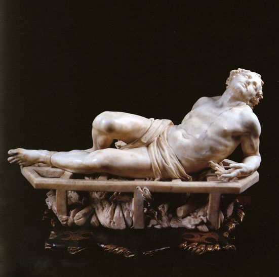 Martyrdom of Saint Lawrence Statue by Gian Lorenzo Bernini - Catholic Stock Photo