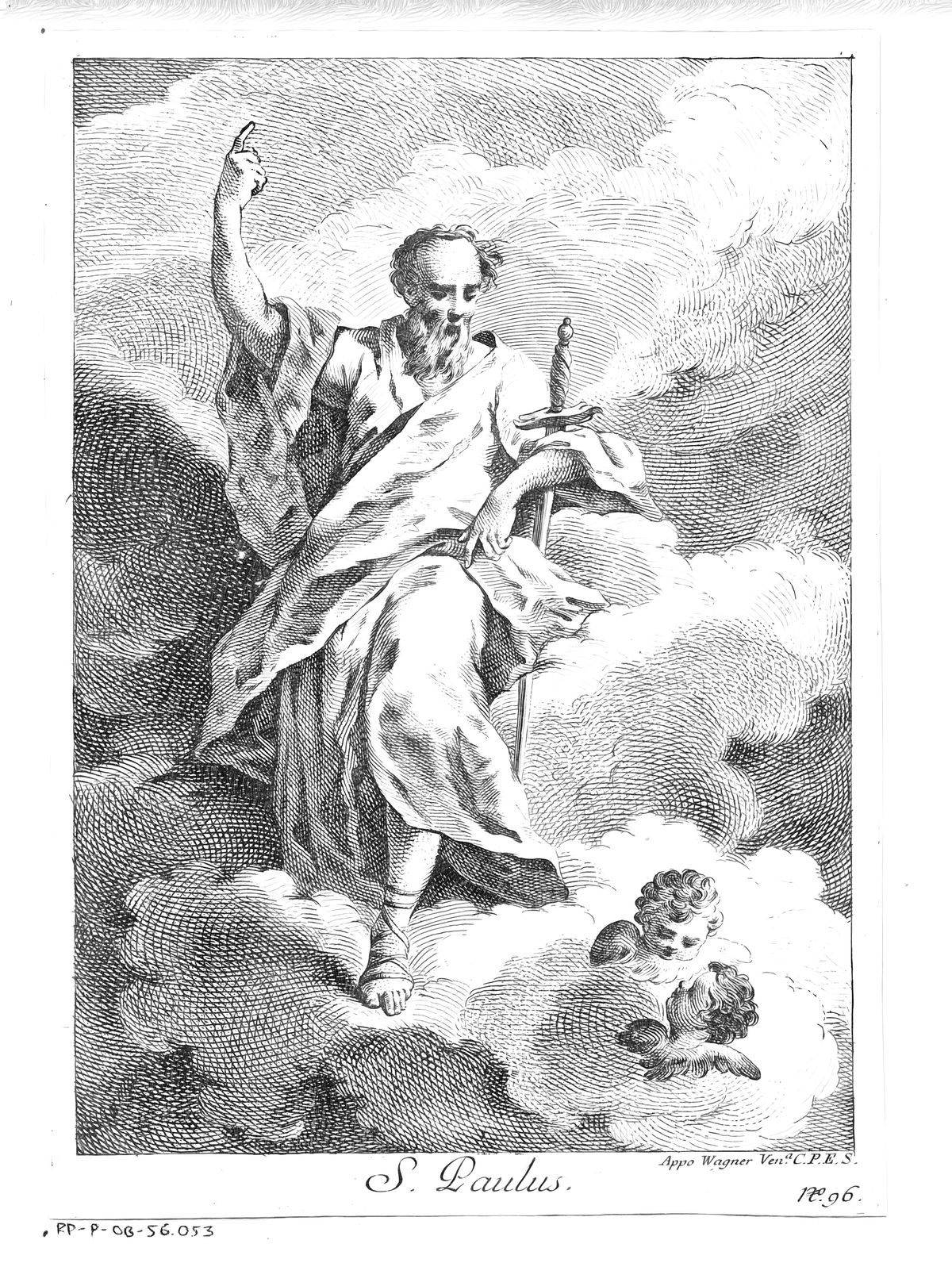 Saint Paul (1739-1780) by Joseph Wagner (possibly) - Catholic Coloring Page