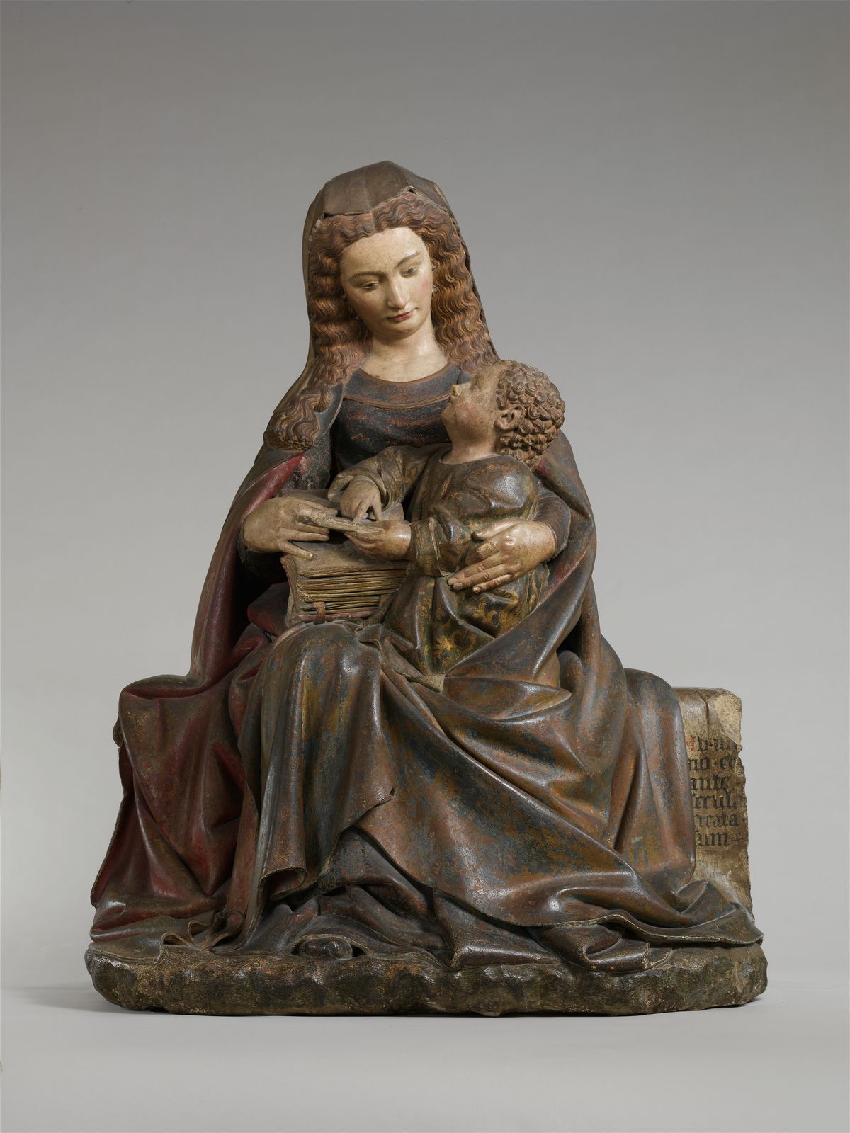 Virgin and Child Statue (1415–1417) Attributed to Claus de Werve - Catholic Stock Photo