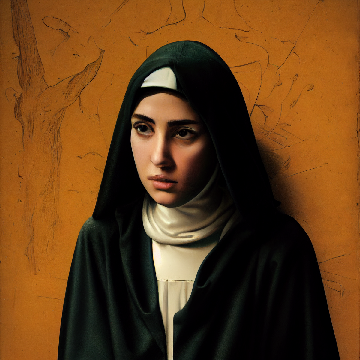 Saint Rafqa (2022) by Virginia S. Benedicte - Public Domain Catholic Painting