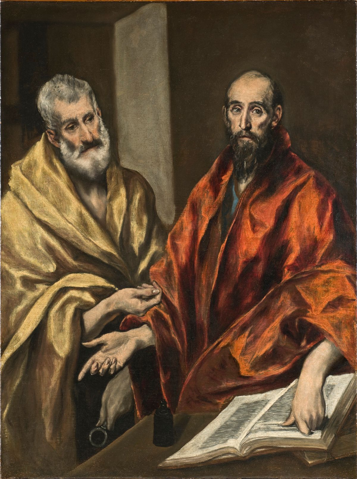 Saints Peter and Paul (1605-1608) by El Greco - Public Domain Catholic Painting