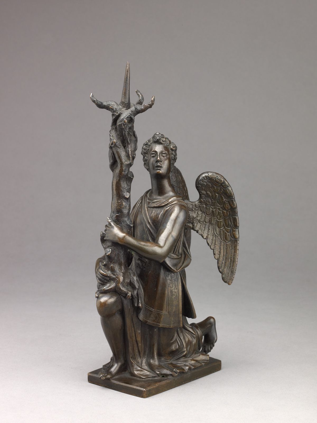 Candlestick in the Form of a Kneeling Angel (1590–1600, Netherlandish) - Catholic Stock Photo