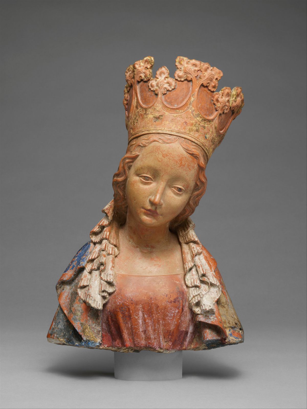 Bust of the Virgin (1390–1395, Bohemian) - Catholic Stock Photo