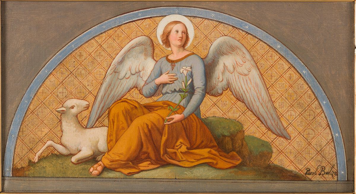 The Angel of Sweetness and Chastity (1870) by Paul Balze - Public Domain Catholic Painting