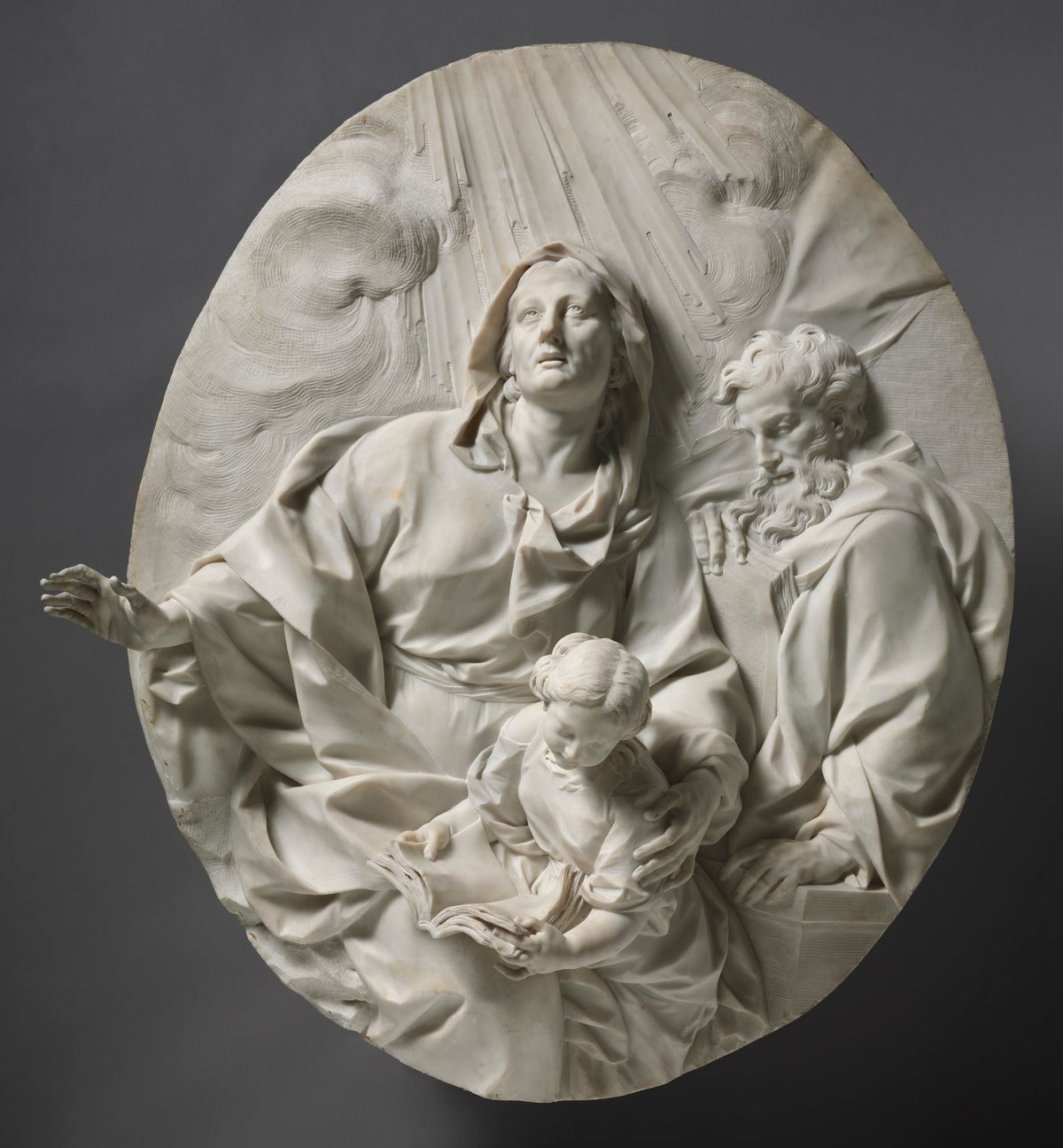 Education of the Virgin (1700) by Giuseppe Mazzuoli - Catholic Stock Photo