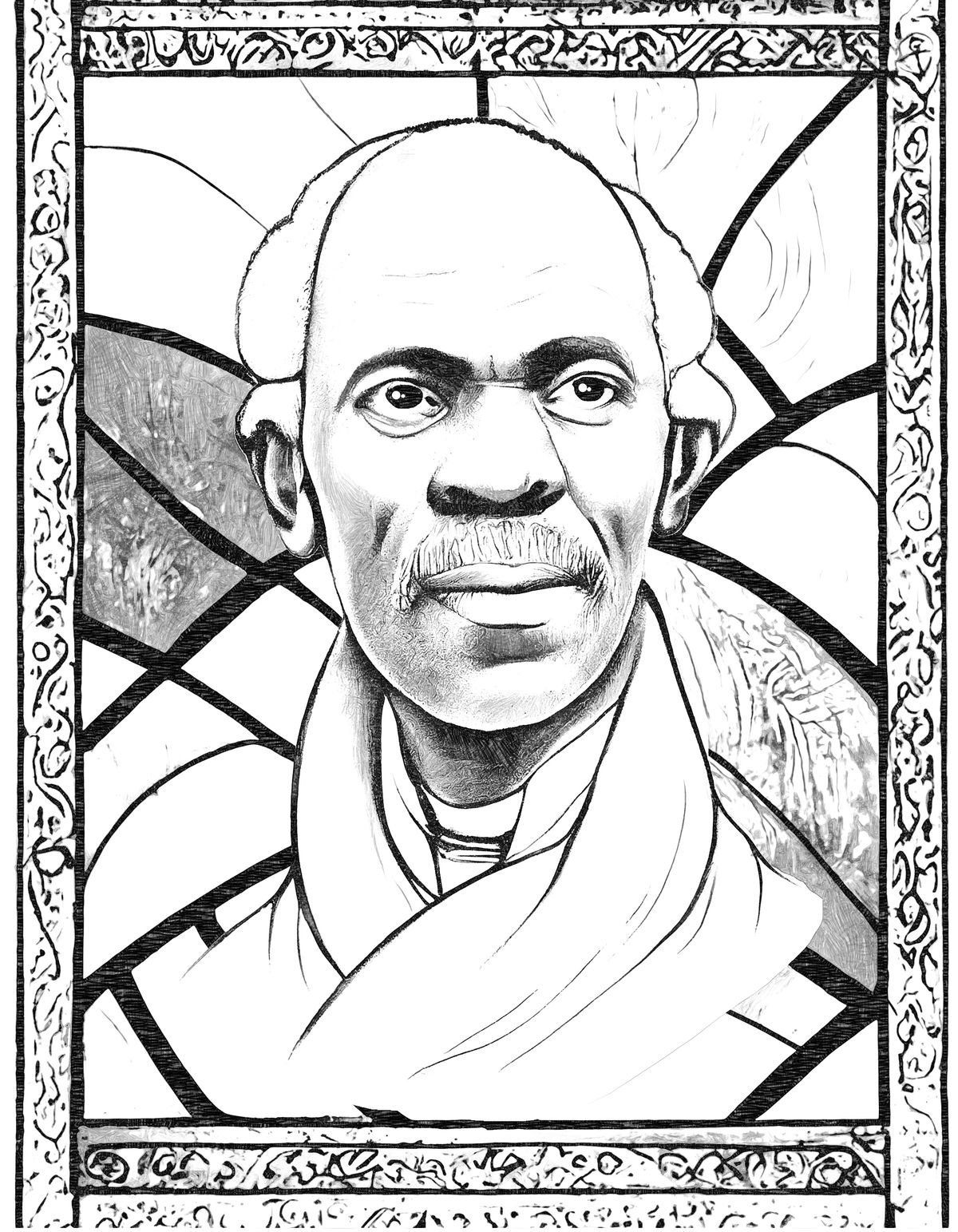 Venerable Pierre Toussaint - Catholic Coloring Page