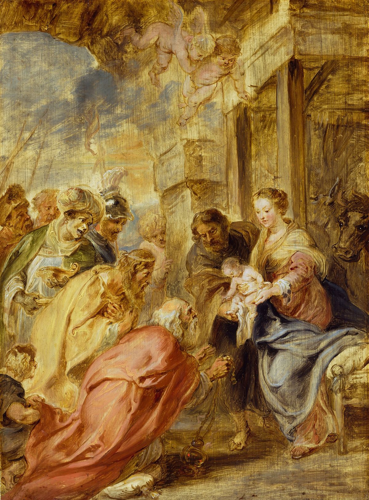 The Adoration of the Magi (1633) by Peter Paul Rubens - Public Domain Catholic Painting