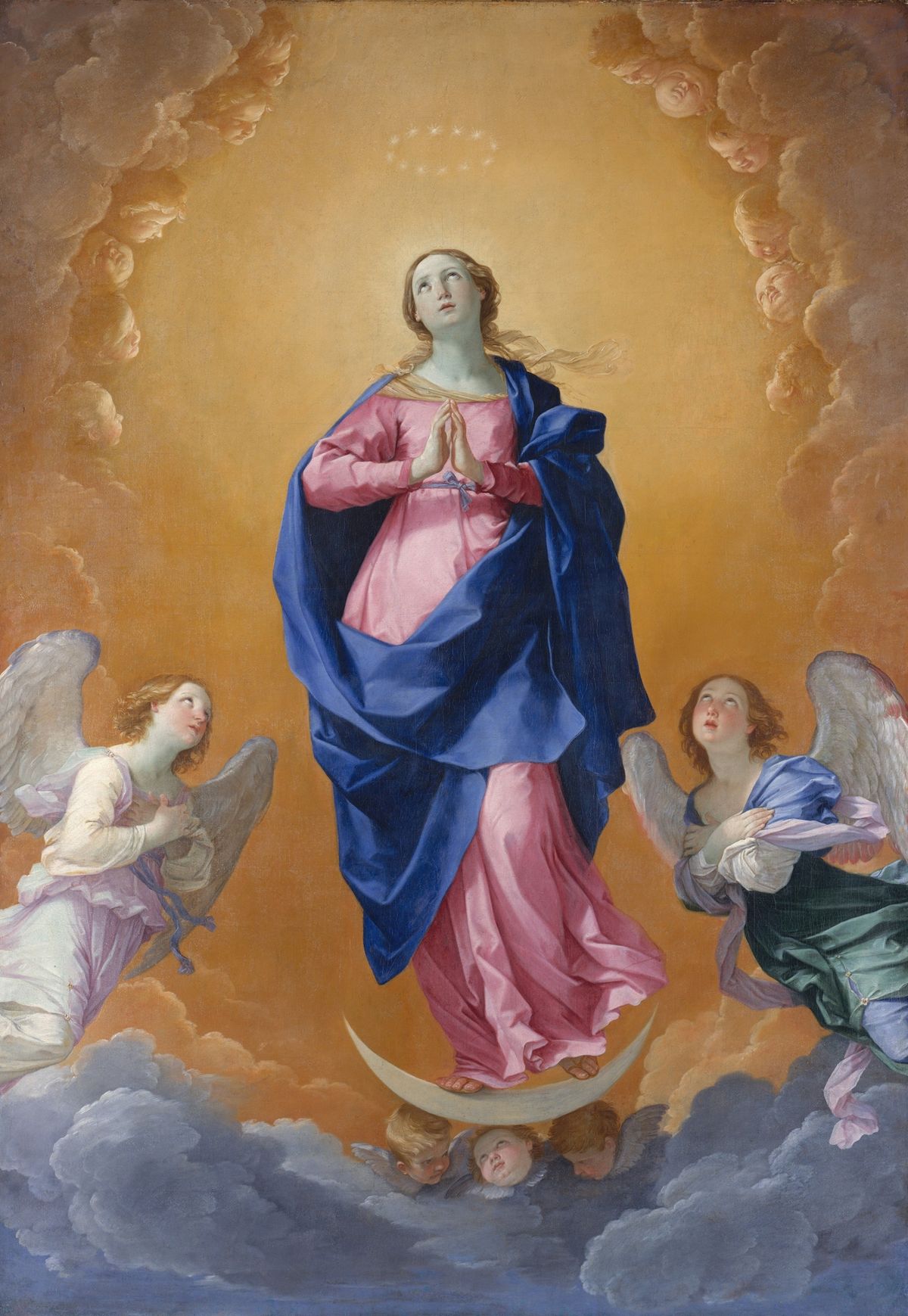The Immaculate Conception (1627) Guido Reni - Public Domain Catholic Painting