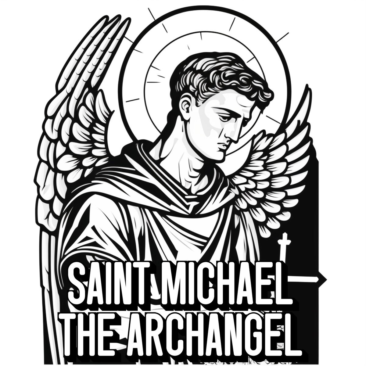 Saint Michael the Archangel - Catholic Coloring Page