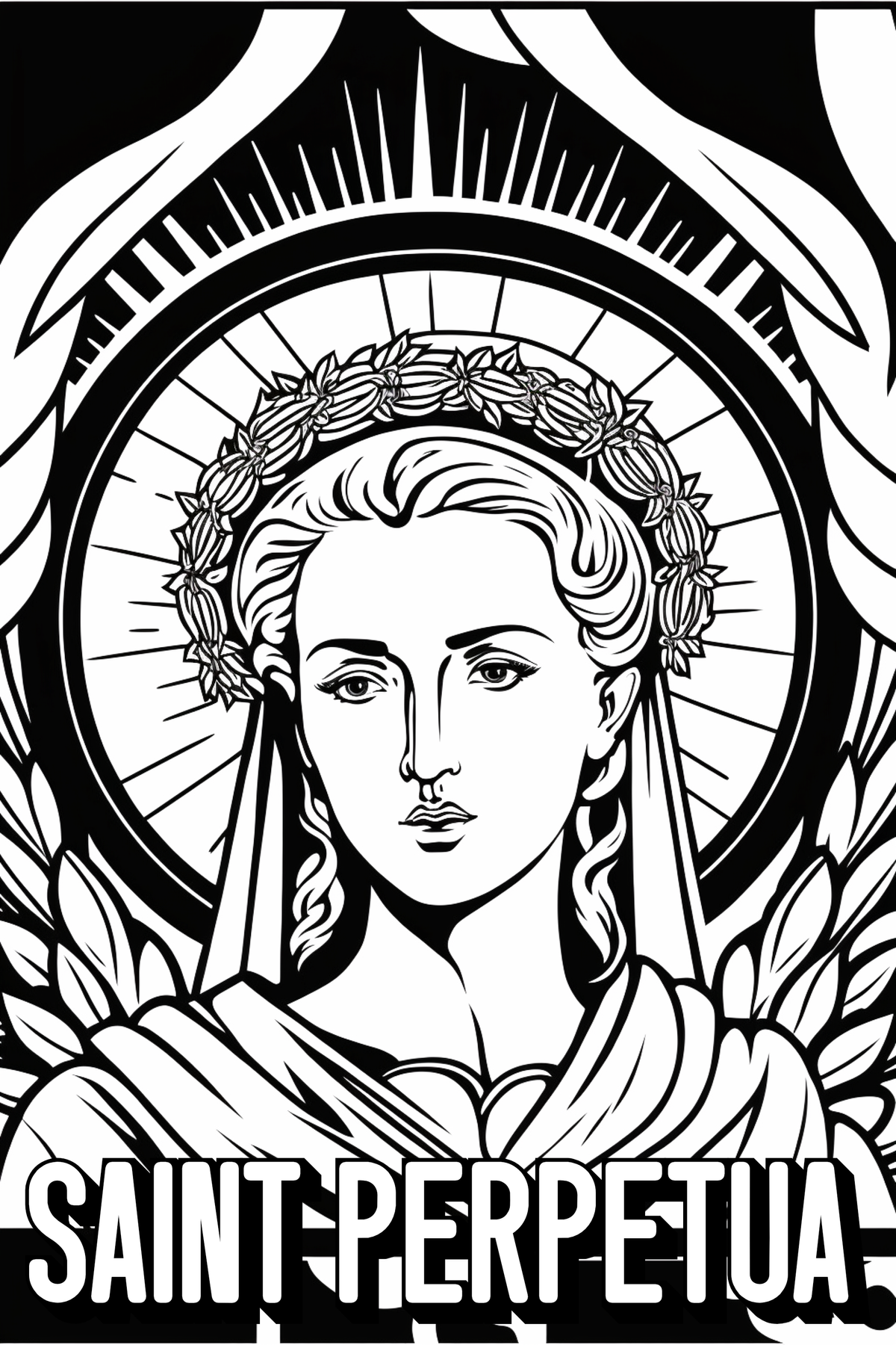Saint Perpetua - Catholic Coloring Page