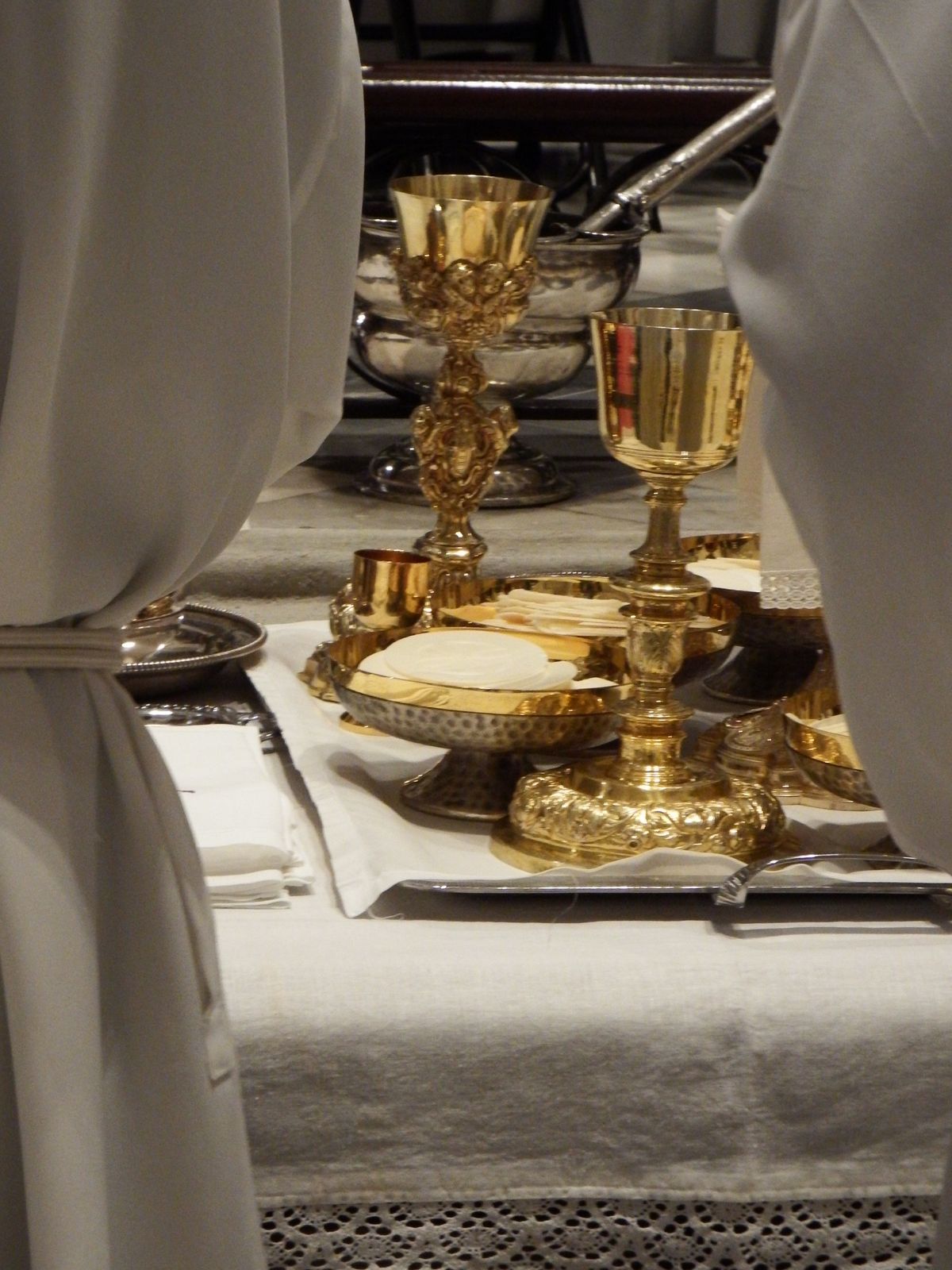 Eucharist at Mass - Catholic Stock Photo