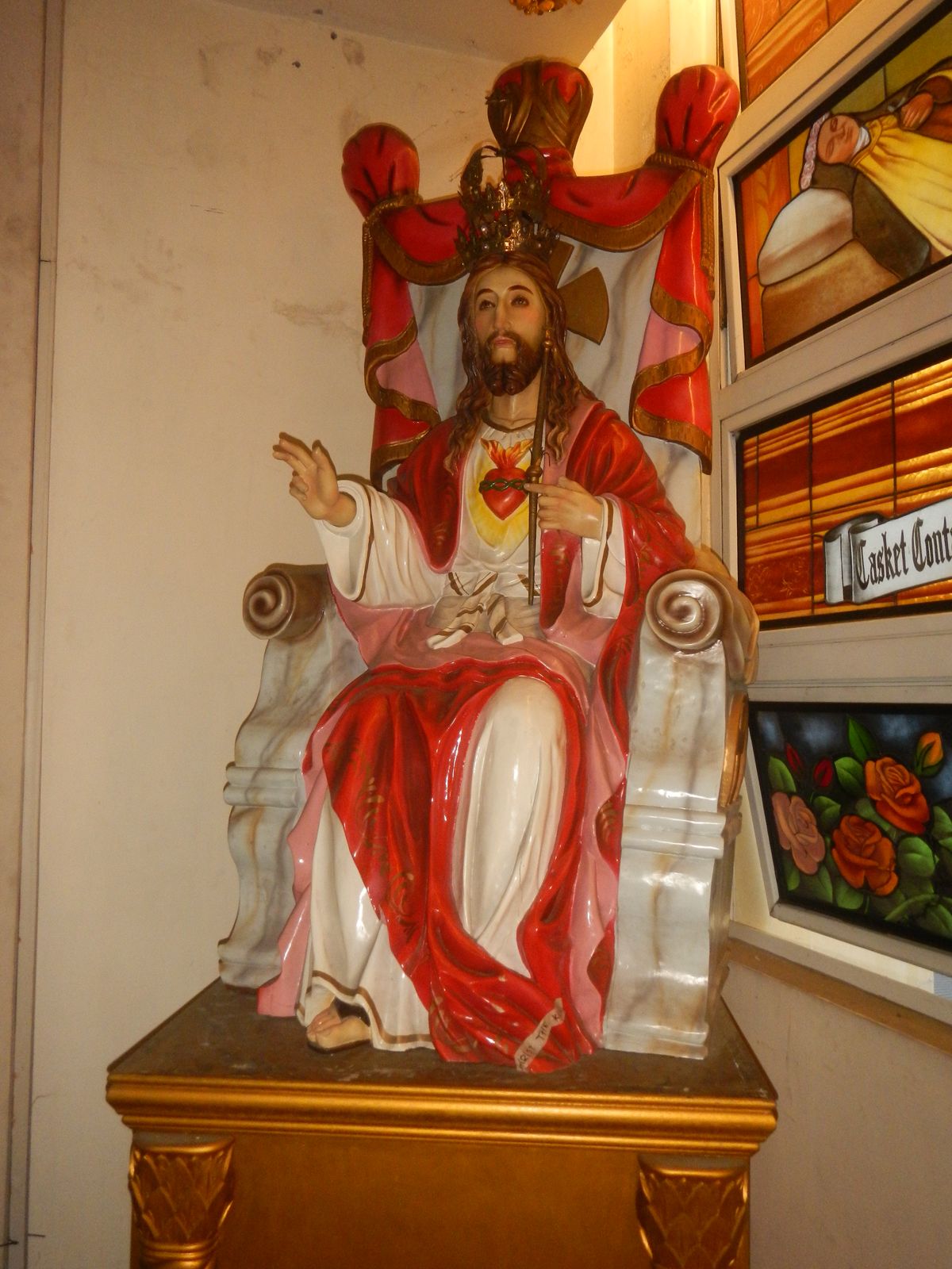 Sacred Heart of Jesus Statue at Diocesan Shrine Parish Saint Thérèse Child Jesus Antipolo (2017) - Catholic Stock Photo