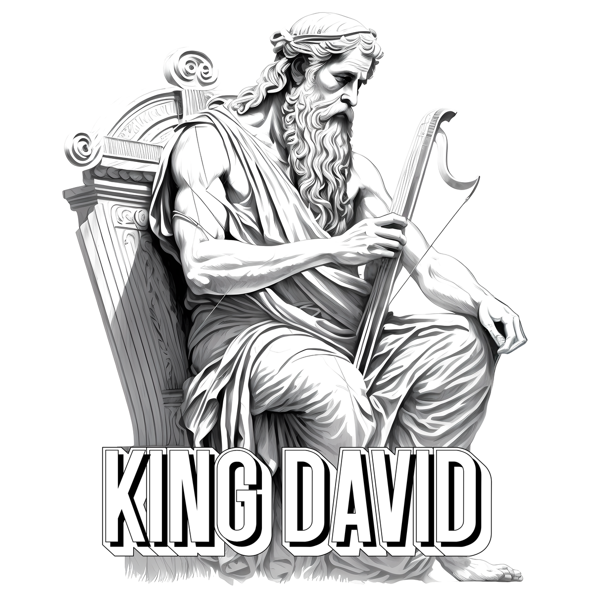King David (2022, United States) - Bible Coloring Page