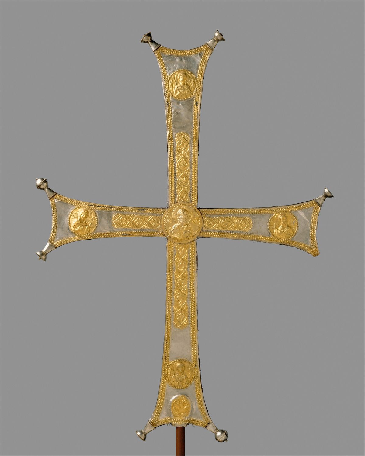 Processional Cross (1000–1050, Byzantine) - Catholic Stock Photo