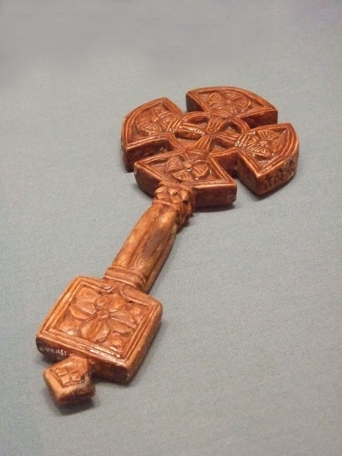 Handheld Ethiopian Cross (18th-20th century) - Orthodox Stock Photo
