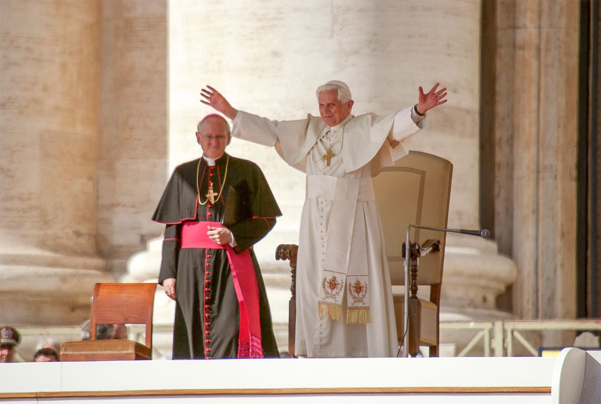 Pope Benedict XVI at the Mary Ward 400th Jubilee (2009) - Catholic Stock Photo