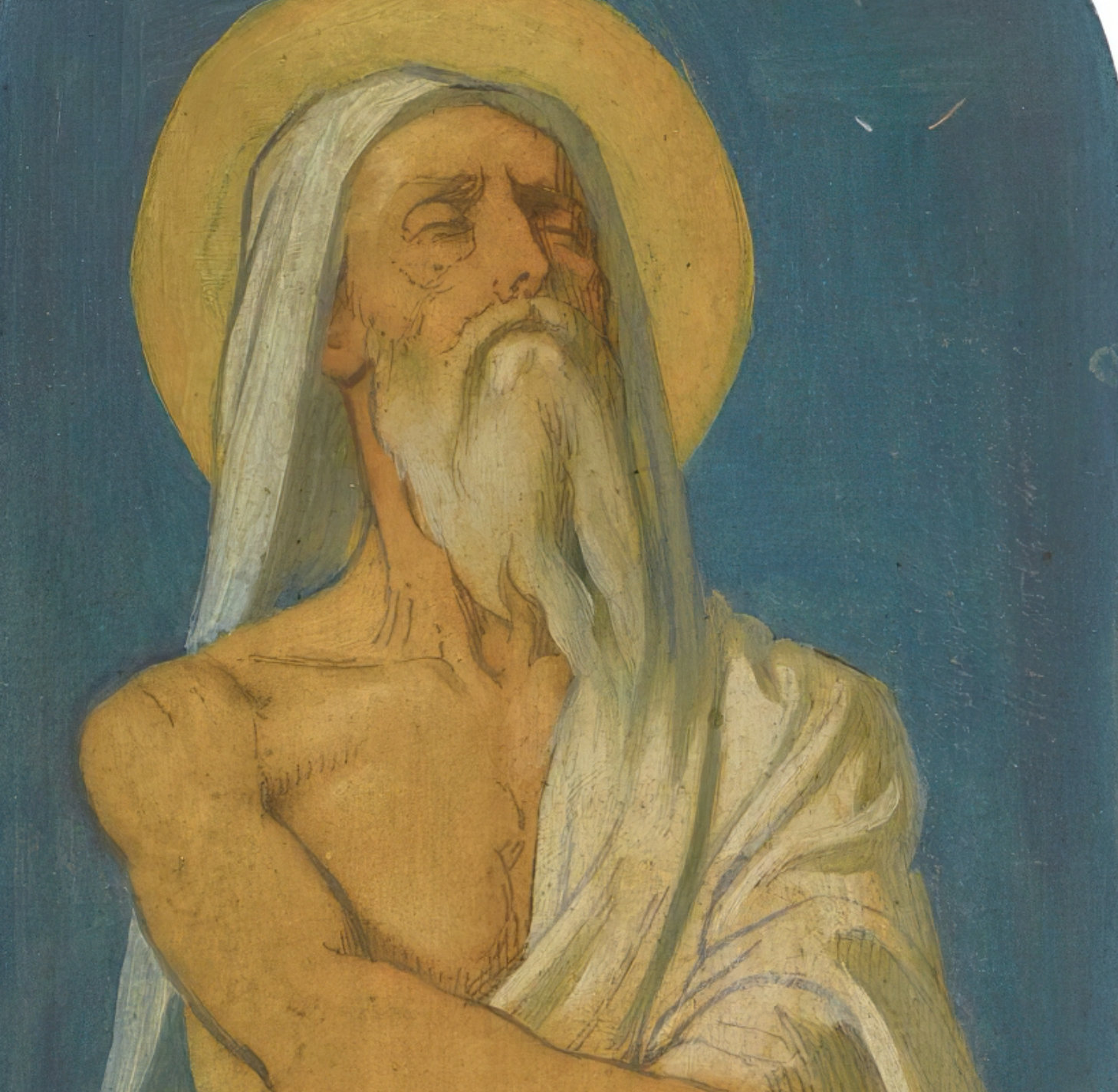 Jacob (1858) by Jean-Hippolyte Flandrin - Public Domain Catholic Painting