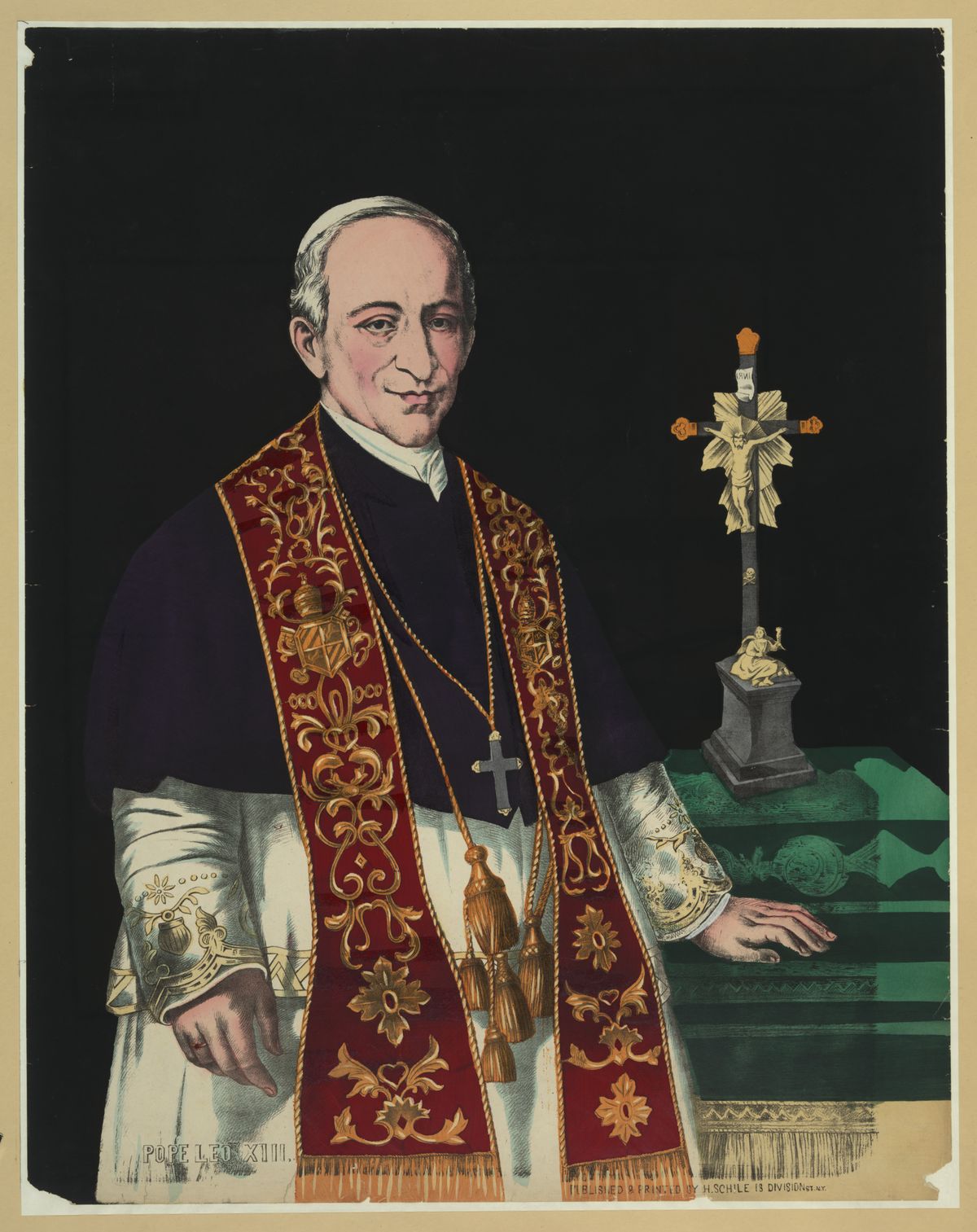 Pope Leo XIII (1878) by Henry Schile - Public Domain Catholic Painting