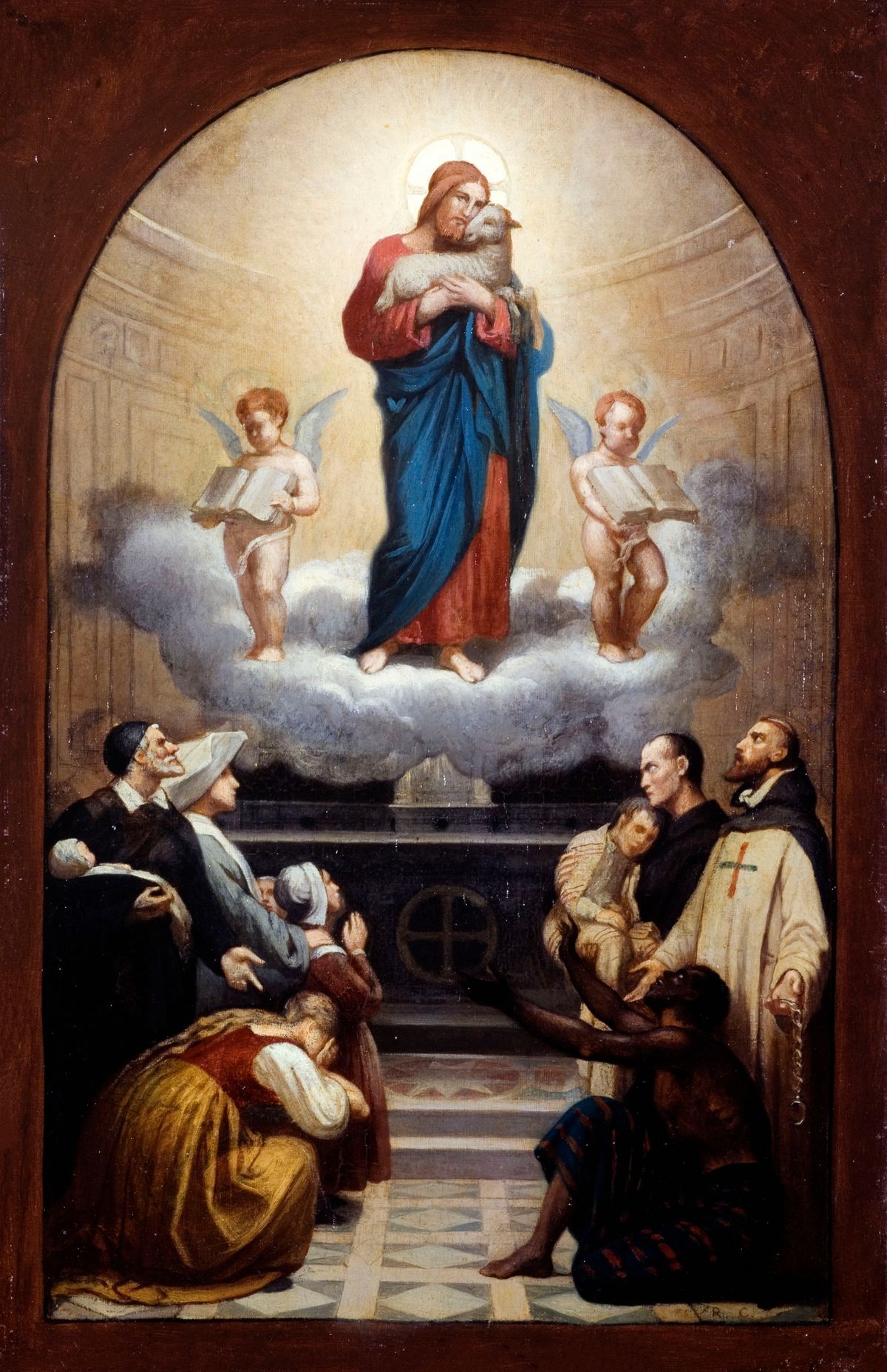 The Good Shepherd (1870, France) Romain Cazes - Public Domain Catholic Painting