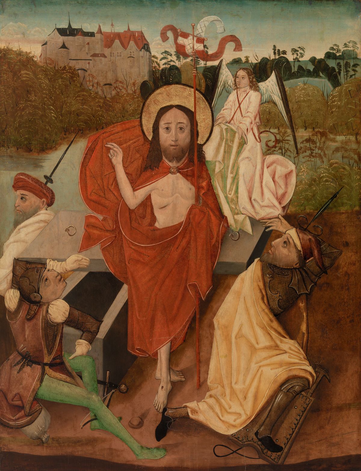 The Resurrection (15th Century, German) by Unidentified Artist - Public Domain Bible Painting