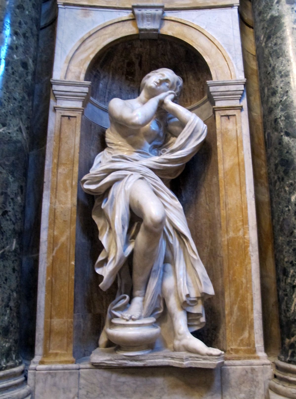 Saint Mary Magdalen Statue (1661–1663, Italy) by Bernini - Catholic Stock Photo