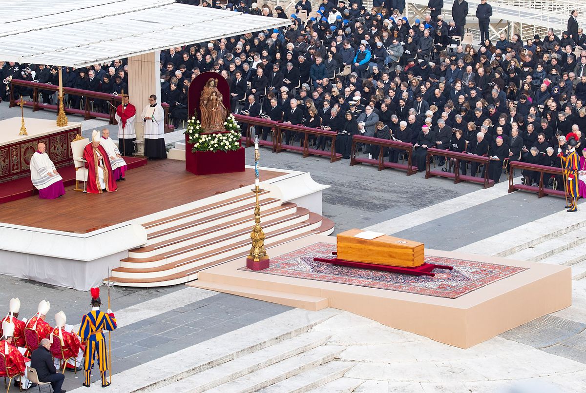 Funeral of Pope Benedict XVI (5 January 2023, Vatican) - Catholic Stock Photo