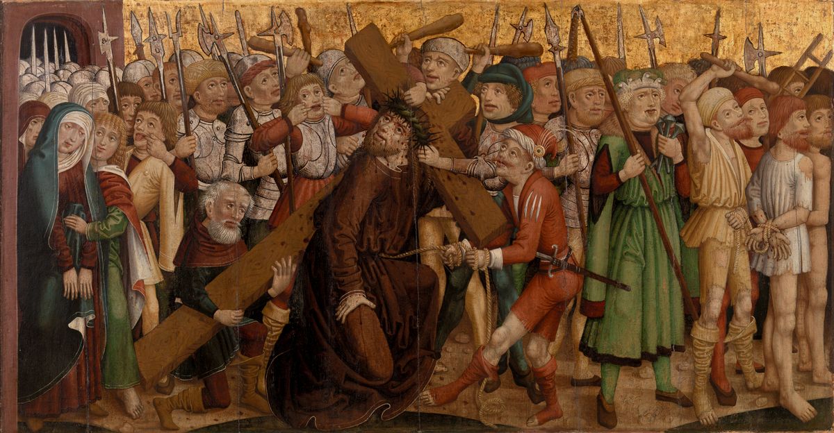 Christ Carrying the Cross (1460) by unknown - Public Domain Catholic Painting