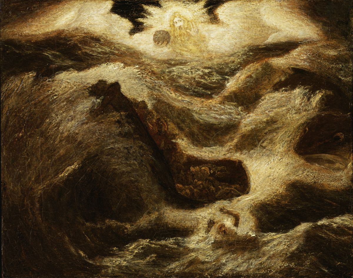 Jonah (1885-1895, New York, United States) by Albert Pinkham Ryder - Public Domain Catholic Painting